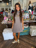 Comfy Turtle Neck Coffee Dress