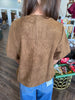 Horsebit Suede Top