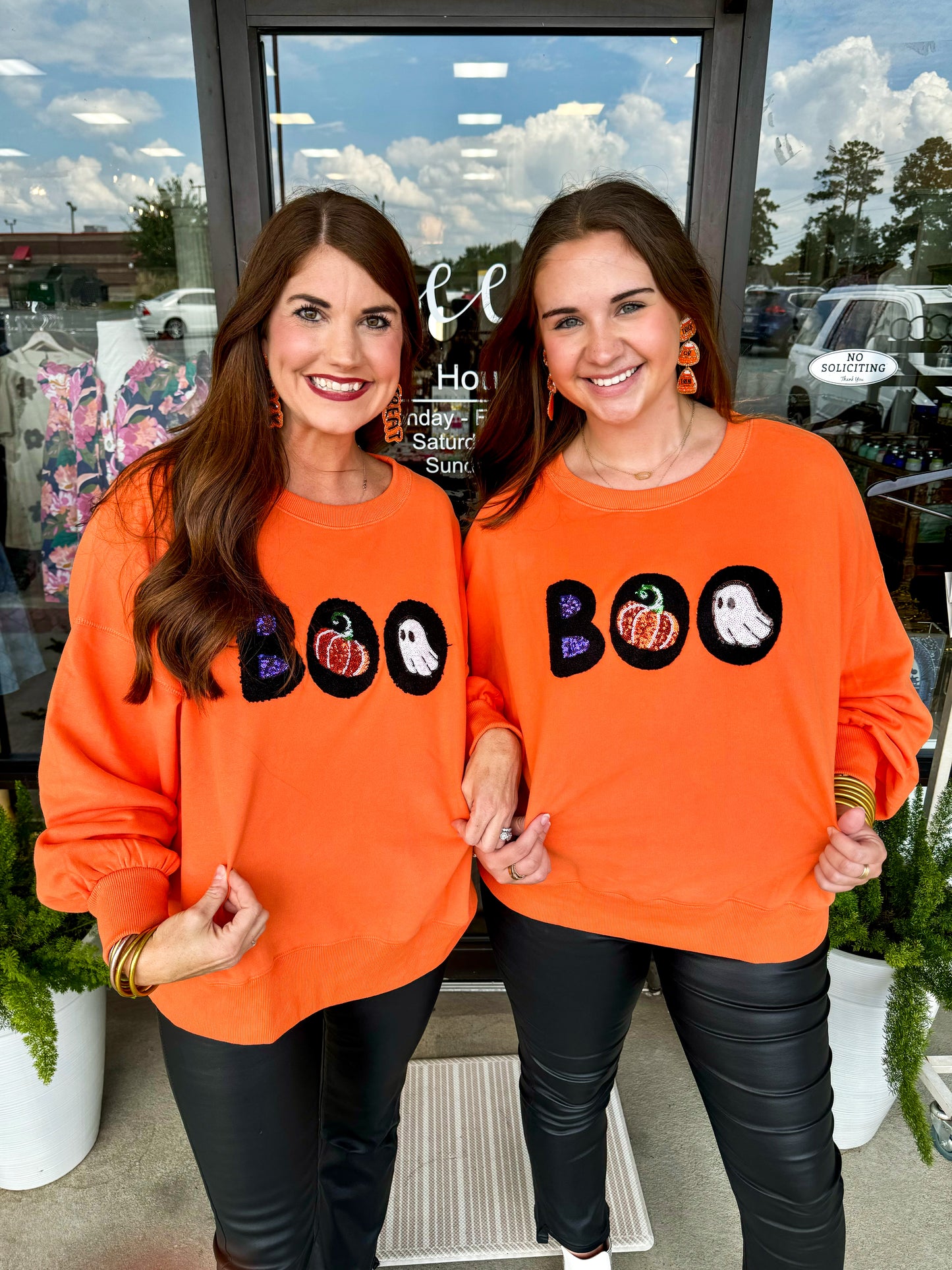 Boo Sequin Sweatshirt