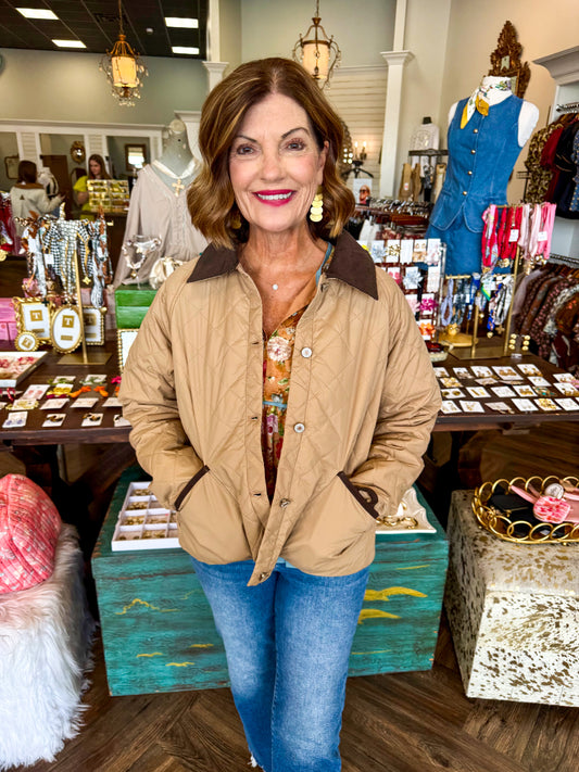 Fav Quilted Jacket: Mouse