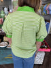 Kelly Green Stripe Detail Top