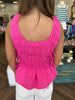 Smocked Pink Tank Top