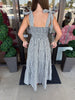Bow and Stripes Detailed Maxi Dress