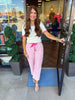 Pink Drawstring Pants