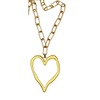 22K Heart Charm Necklace