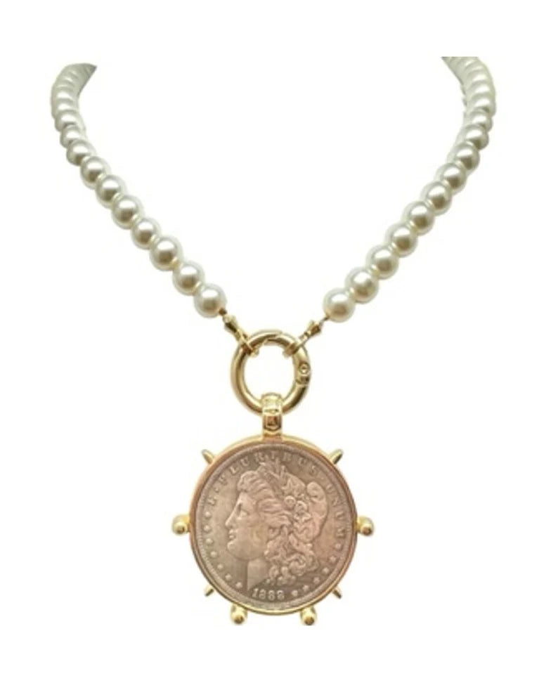 Pearl Coin Necklace