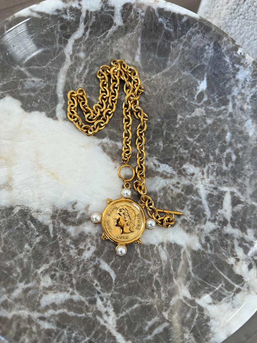 PEARL COIN NECKLACE- Chansutt Pearls