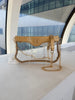 Caroline Hill Madi Clear Crossbody: Gold