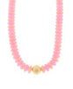 Metal & Color Rondelle Beads Necklace