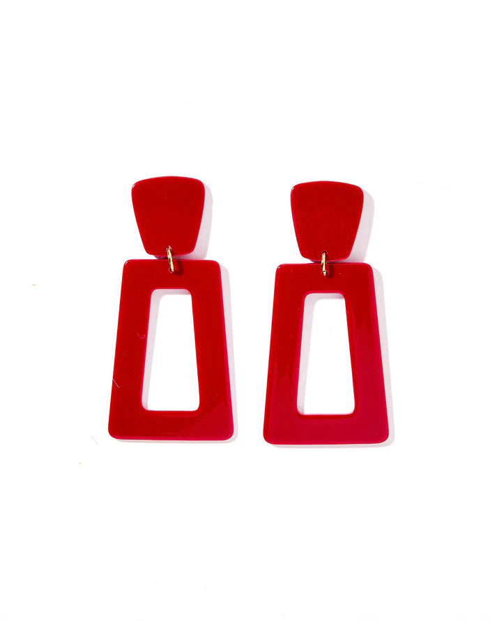 Kennedy Earrings - Mulberry