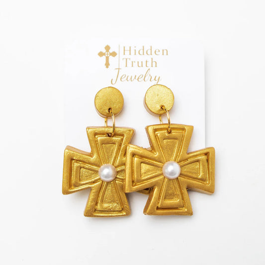 Hidden Truth Jewelry: Anna Pearl Dangles