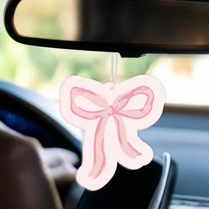 Sweet Ride Car Air Freshener-Bow Pink