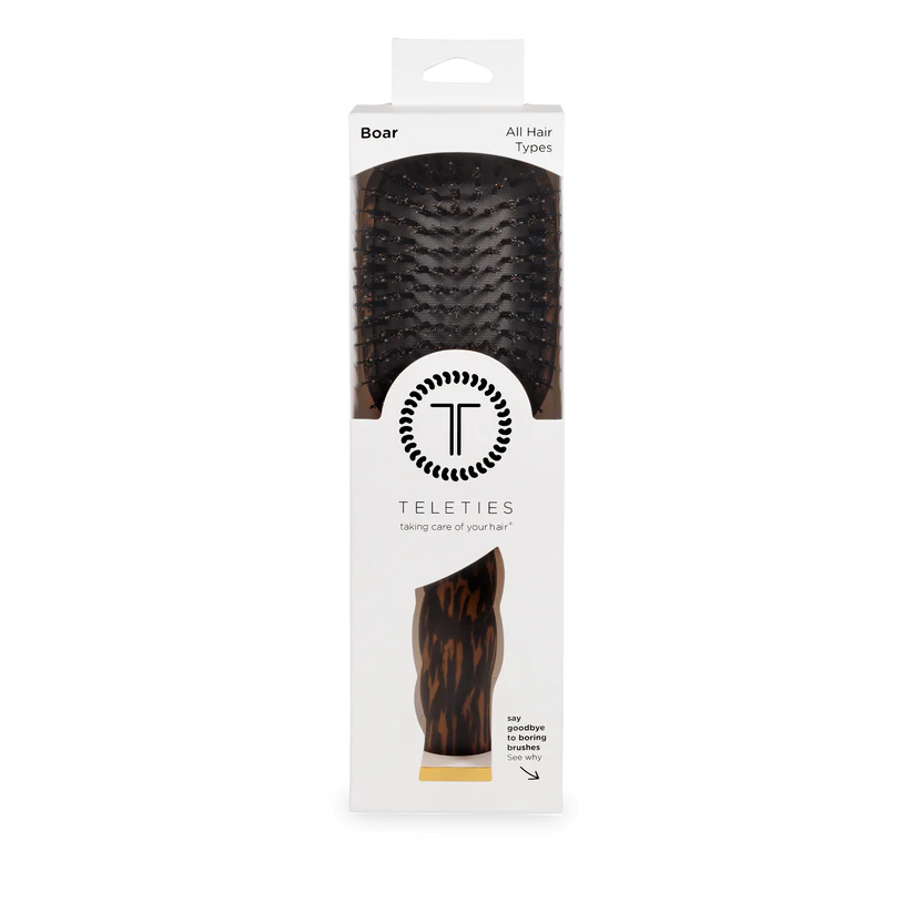 Boar Bristle Hair Brush - Tortoise