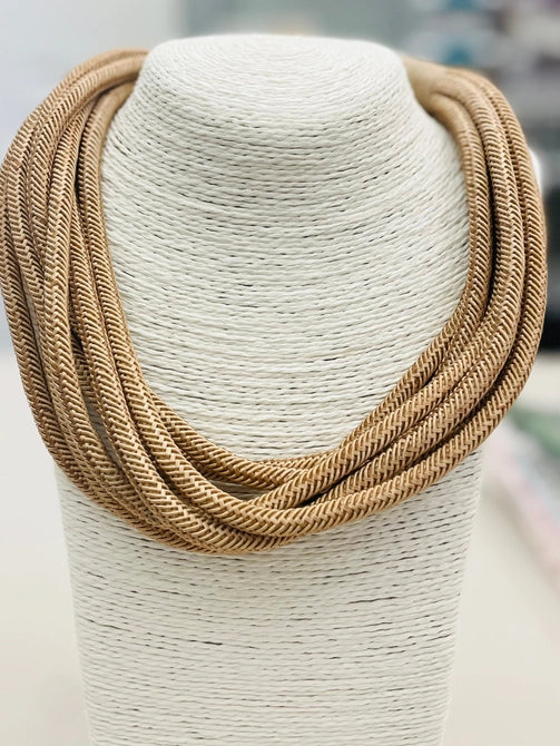 Rope Necklace: Camel