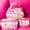 Set of 3 Makeup Bags: Pink City