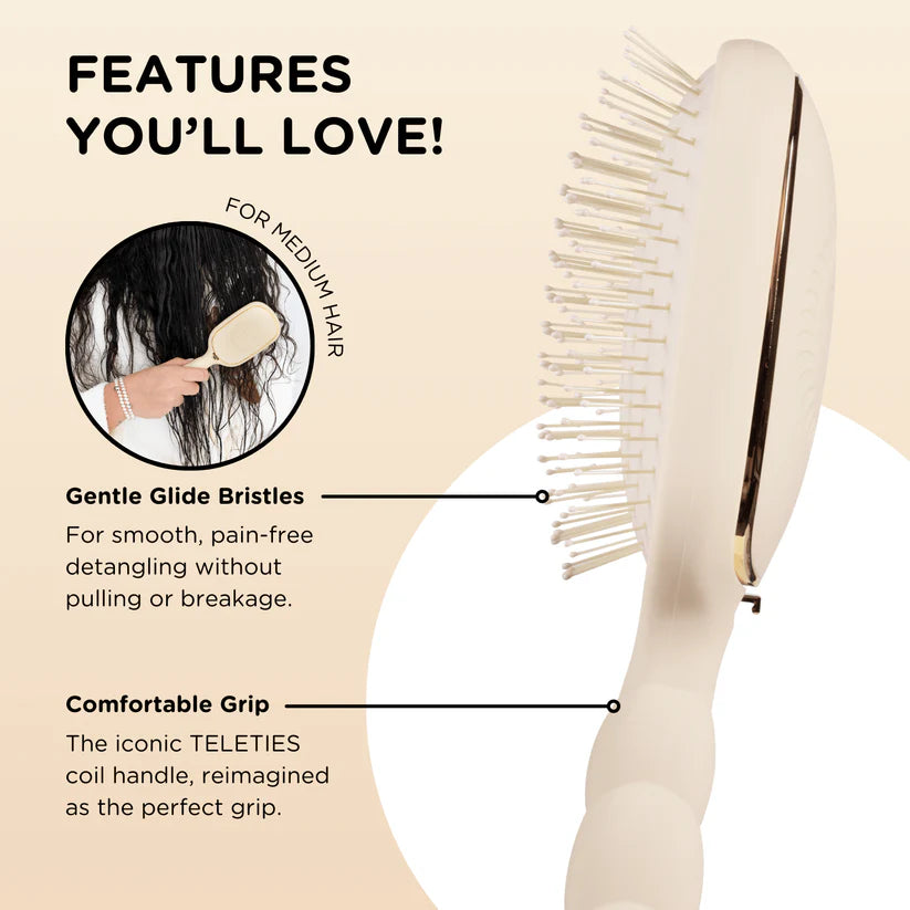 Detangler Hair Brush for Medium Hair – Tan