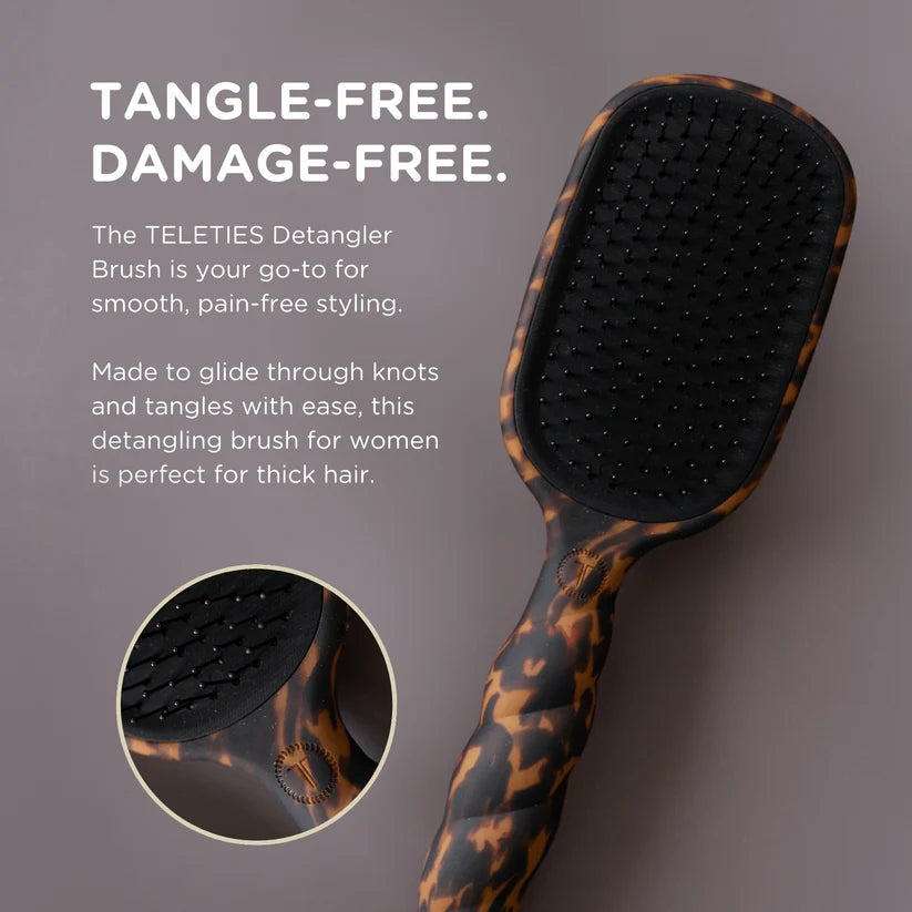 Detangler Hair Brush for Thick Hair – Tortoise