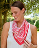 Caroline Hill Geometric Red Scarf: Medium