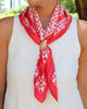 Caroline Hill Geometric Red Scarf: Medium