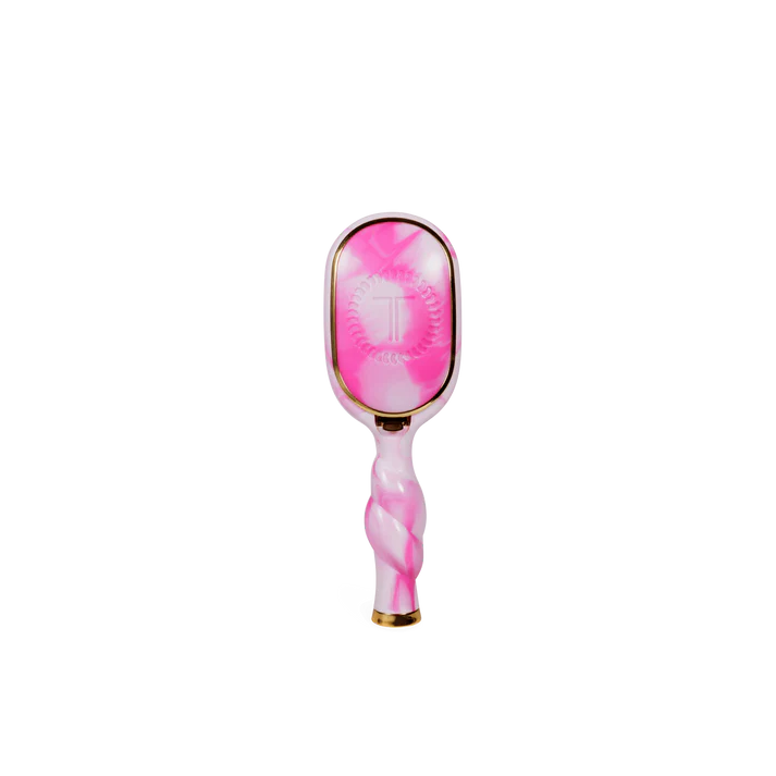 Mini Boar Hair Brush: Pink Swirl