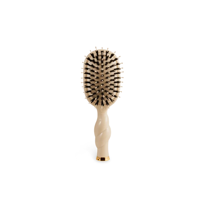 Mini Boar Hairbrush: Tan