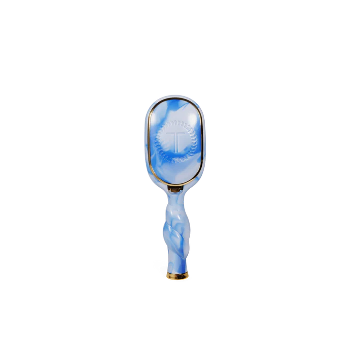 Mini Detangler Hair Brush: Blue Swirl