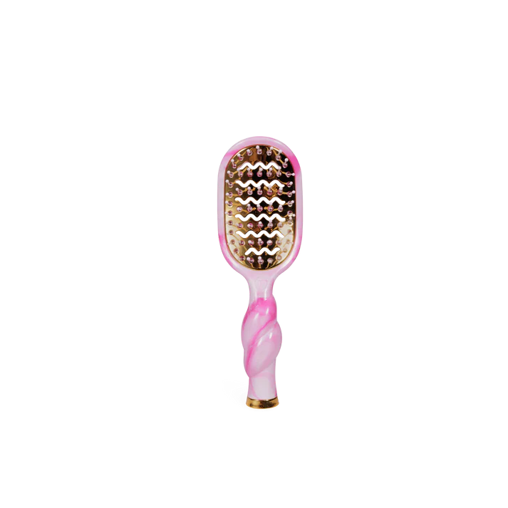 Mini Vent Hair Brush: Pink Swirl