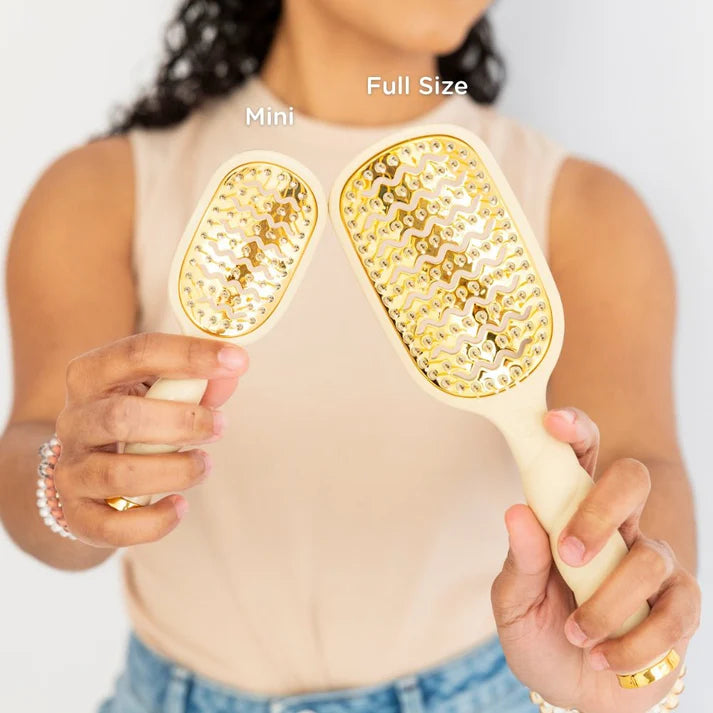 Mini Vent Hair Brush: Tan