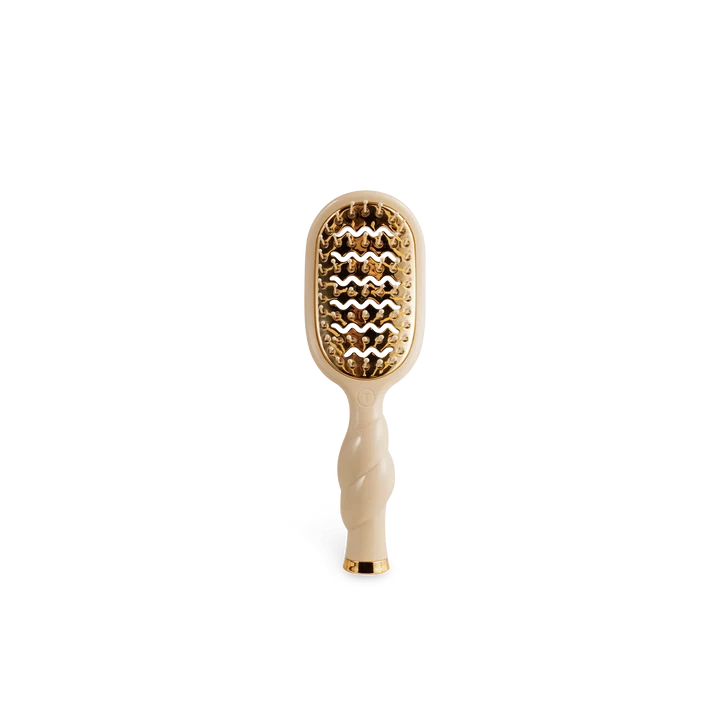 Mini Vented Hairbrush: Tan