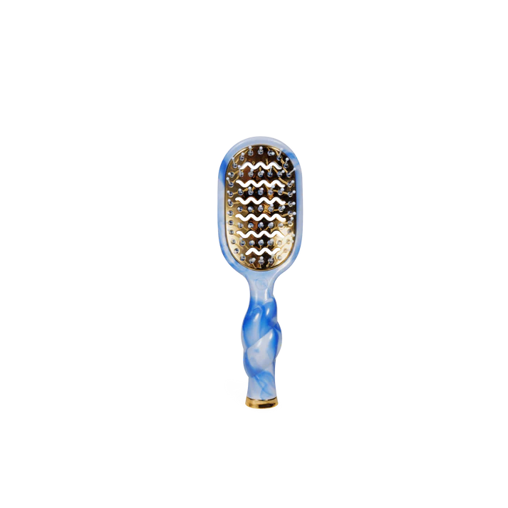 Mini Vent Hair Brush: Blue Swirl