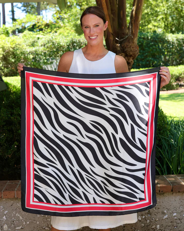 Caroline Hill Scarf Zebra Stripes: Large